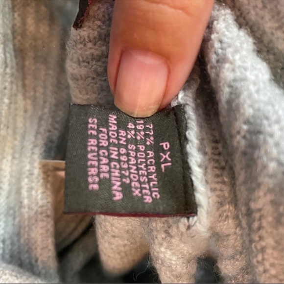 Heather b Ivory Textured Cowl Neck Long Split Sleeve Criss Cross Tunic S… - Picture 7 of 9